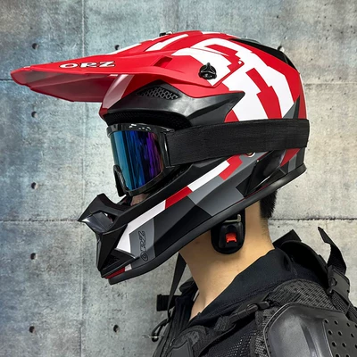Motosiklet kaskı (dəbilqə) Helmet Motorcycle Helmet Full-Face Helmet for - red-innovation-666-color-filters-with-free-gloves-and-mask-s