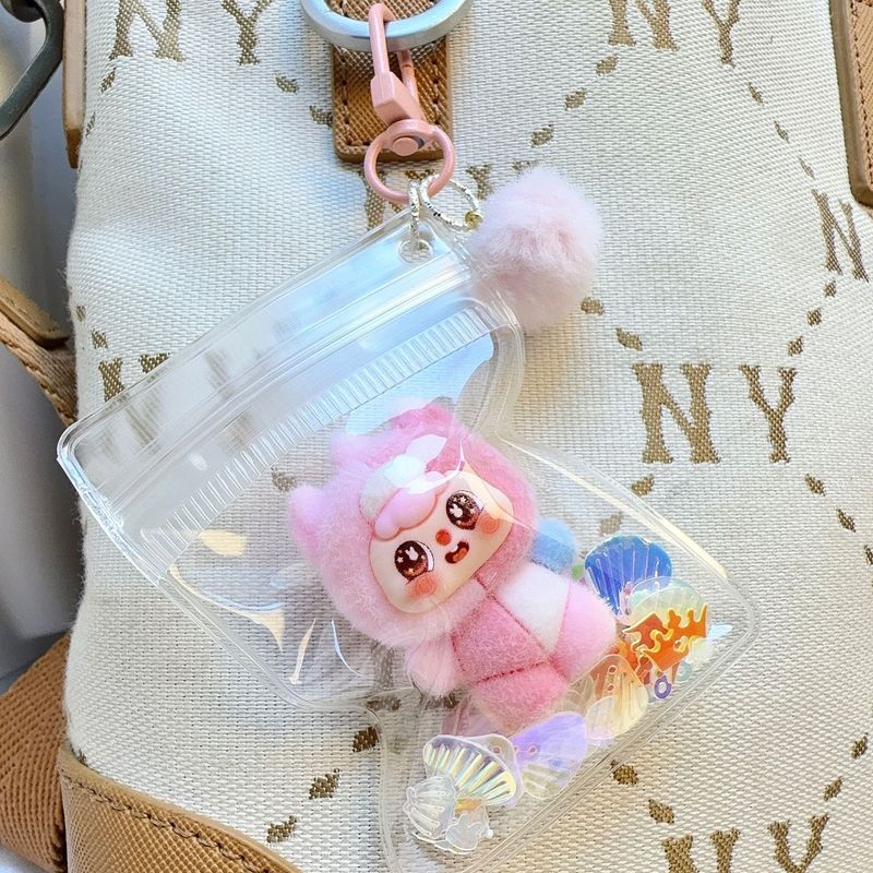 可爱多巴胺拼色植绒娃公仔DIY饰品配件萌粒摆件潮玩挂件直播盲袋|undefined