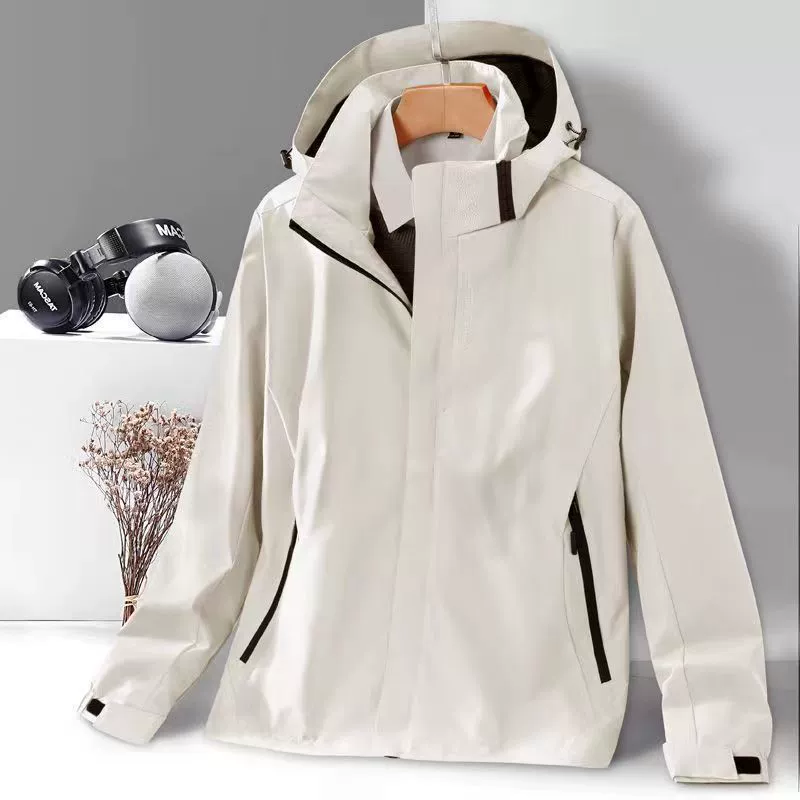 Removable keep warm waterproof windproof jacket, three in one