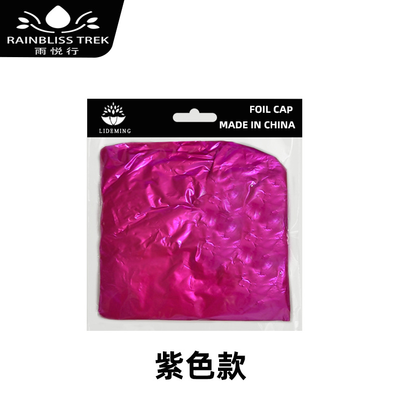 Tapa de papel de aluminio desechable al por mayor belleza de pelo de estaño tapa de evaporación papel de aluminio tapa de ducha desechable impermeable hembra tapa de lámina de estaño