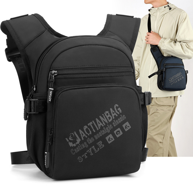 批发新款户外运动单肩斜挎包日常百搭休闲包包大容量轻便通勤男包