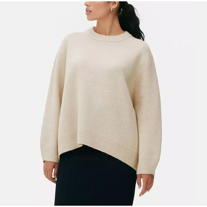Women's Clothing winter new pink sweet round neck pullover sweater_voghion.com
