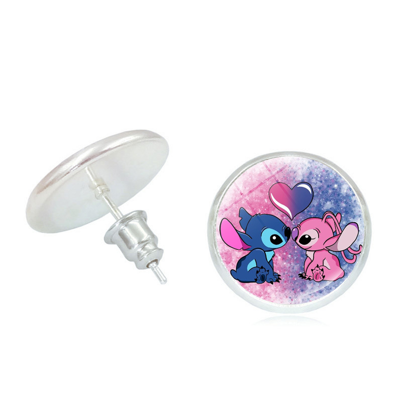 星際寶貝史迪奇耳釘配飾女可愛小巧動漫Stitch史迪仔耳環耳飾品