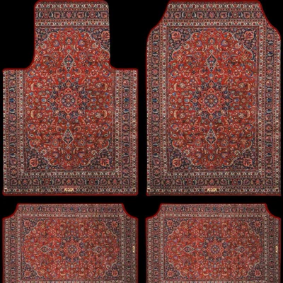 Avtomobil döşəmə paspasları, One-Piece Drop Shipping - ethnic-style-floor-mats-ysd-4565cm-front-row-two-pieces