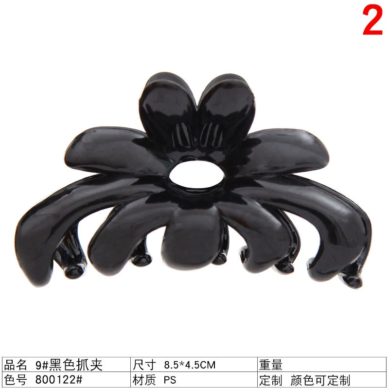 Набор зажимов для волос — assorted black crab pins & маленькие зажимы, разнообразные формы, 1.5–13 см