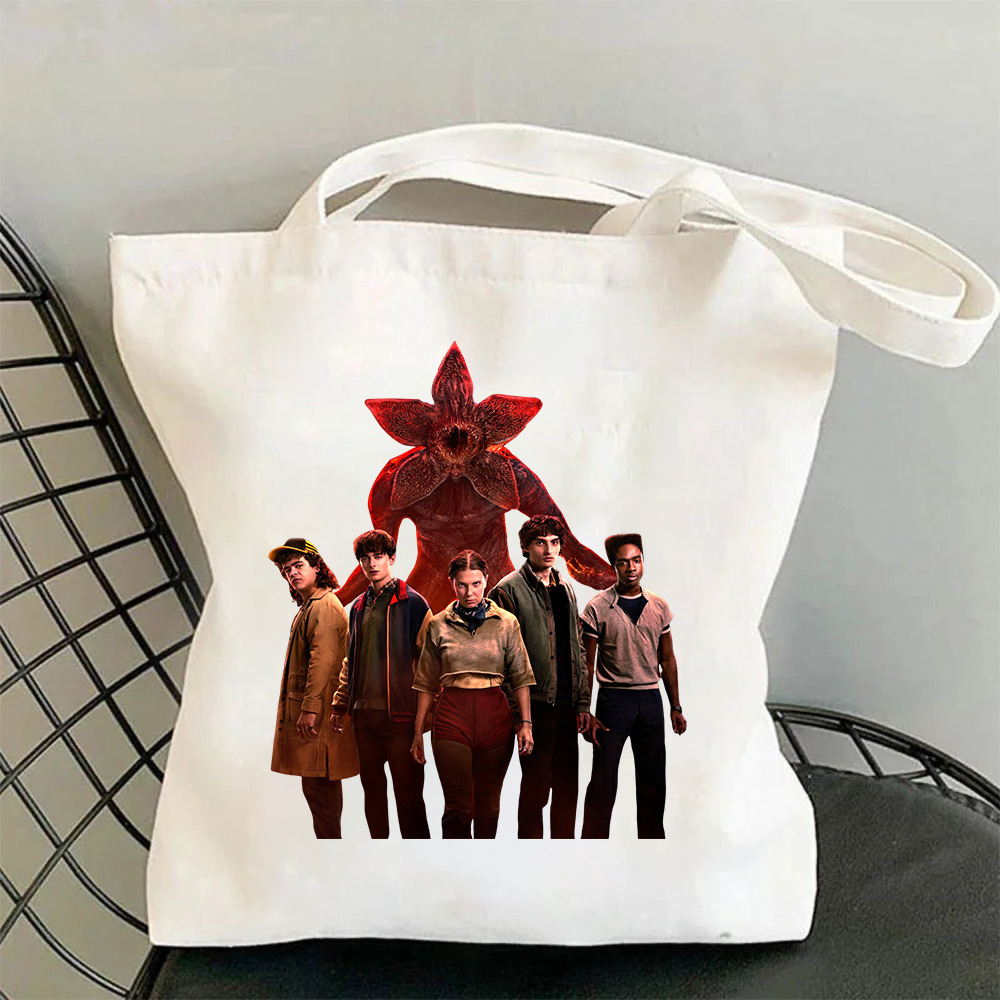 Bolsa de Tela Impresa de Hombro Tela Oxford con Estampado para Uso Diario