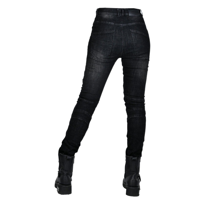 LOONG BIKER motocicleta jeans de las mujeres retro angustiado casual motocicleta montar pantalones de las mujeres Caballero anti-caída Pantalones