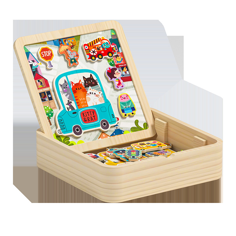 Niños tablero de madera puzzle puzzle