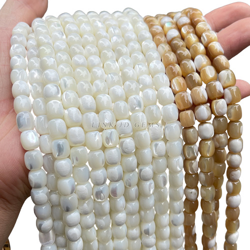 結晶徳ジュエリー天然馬蹄螺老型珠散珠貝殻珠桶珠diyアクセサリービーズ卸売り