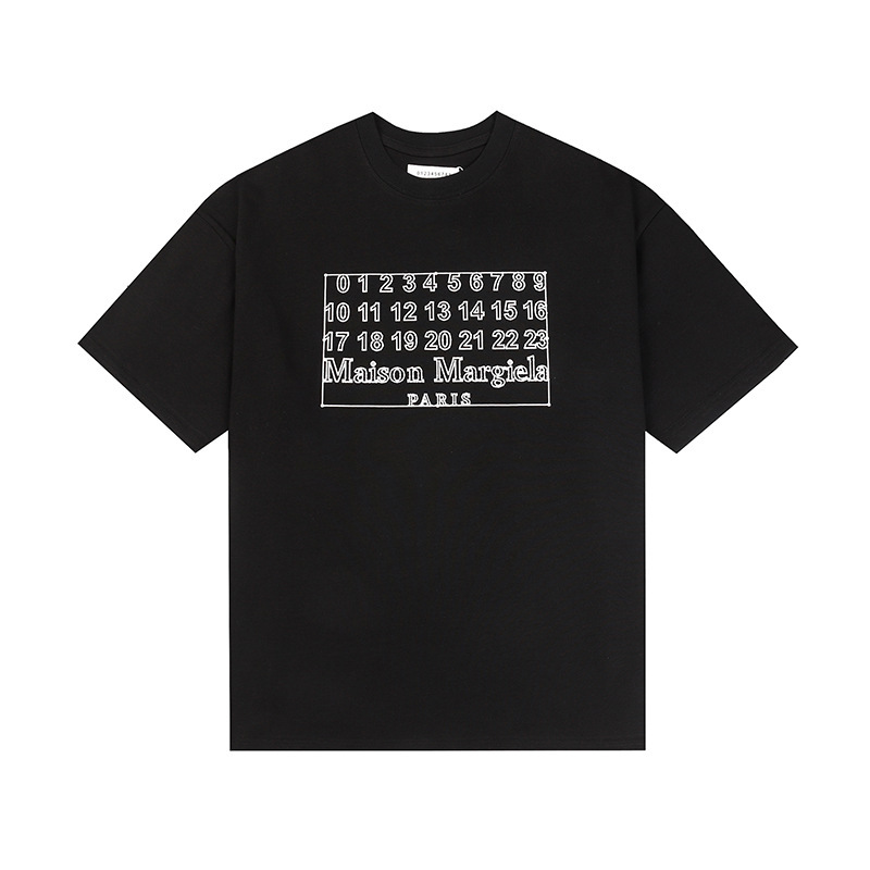 24SS 新デジタルパターンラウンドネックメンズとレディースのトレンディな半袖コットンカジュアル T シャツシリーズ|undefined