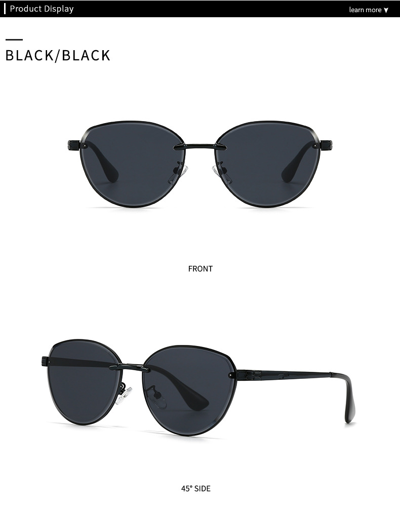 European and American Modern Retro Narrow Sunglasses High-End Women's Ins Style Sunglasses Versatile Trendyy Sunglasses 2506_voghion.com