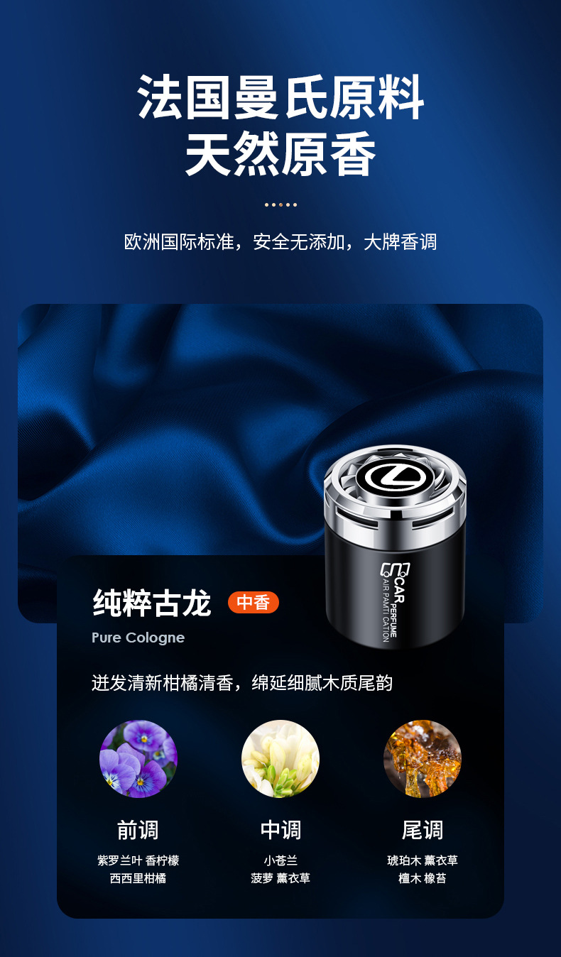 Lexus CTESLSUXNXRXLMLCISFGSF car air freshener, car fragrance, odor eliminator, interior accessories