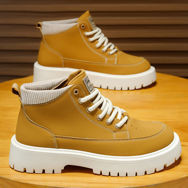 Martin botas para hombres 2025 nuevo otoño zapatos de altura hombres botas de trabajo casuales botas de tendencia botas de moda con suela gruesa image 8