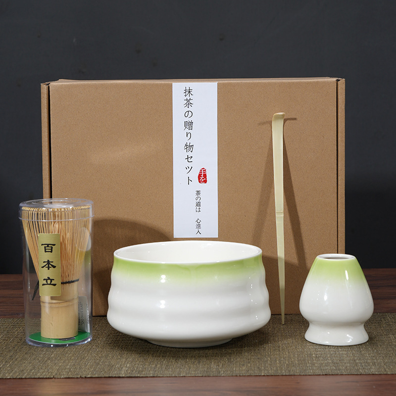 Matcha tazón té taza Matcha cepillo cien Benli taza de té Té juego de té Dinastía Song juego de té Matcha herramienta traje caja de regalo japonés