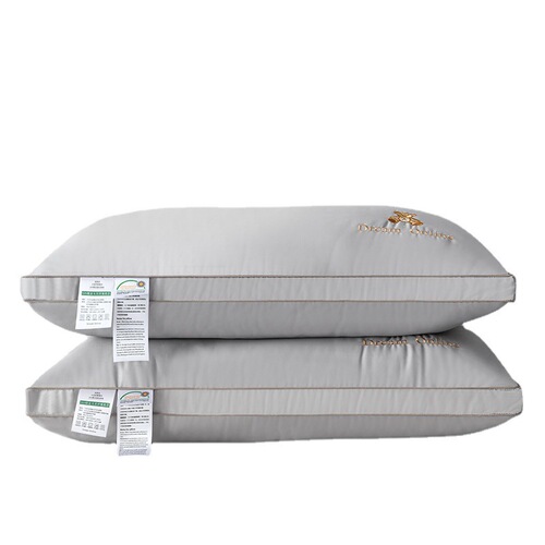 Class A 60-count long-staple cotton soy fiber pillow core five-star hotel pure cotton high rebound neck pillow