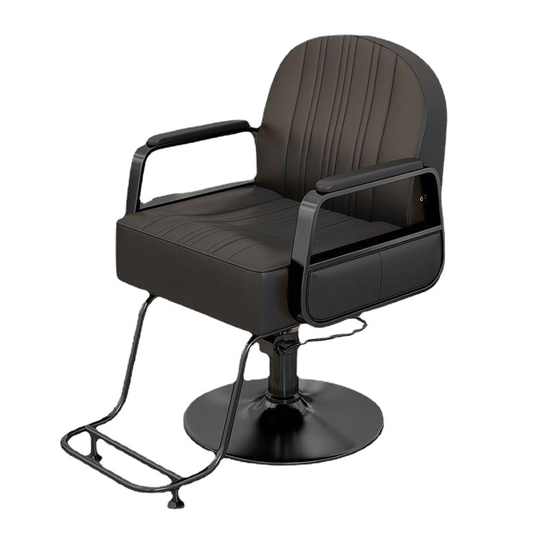 Silla de peluquería silla de salón de peluquería silla de corte de pelo silla de elevación rotativa de acero inoxidable silla de barbero image 6