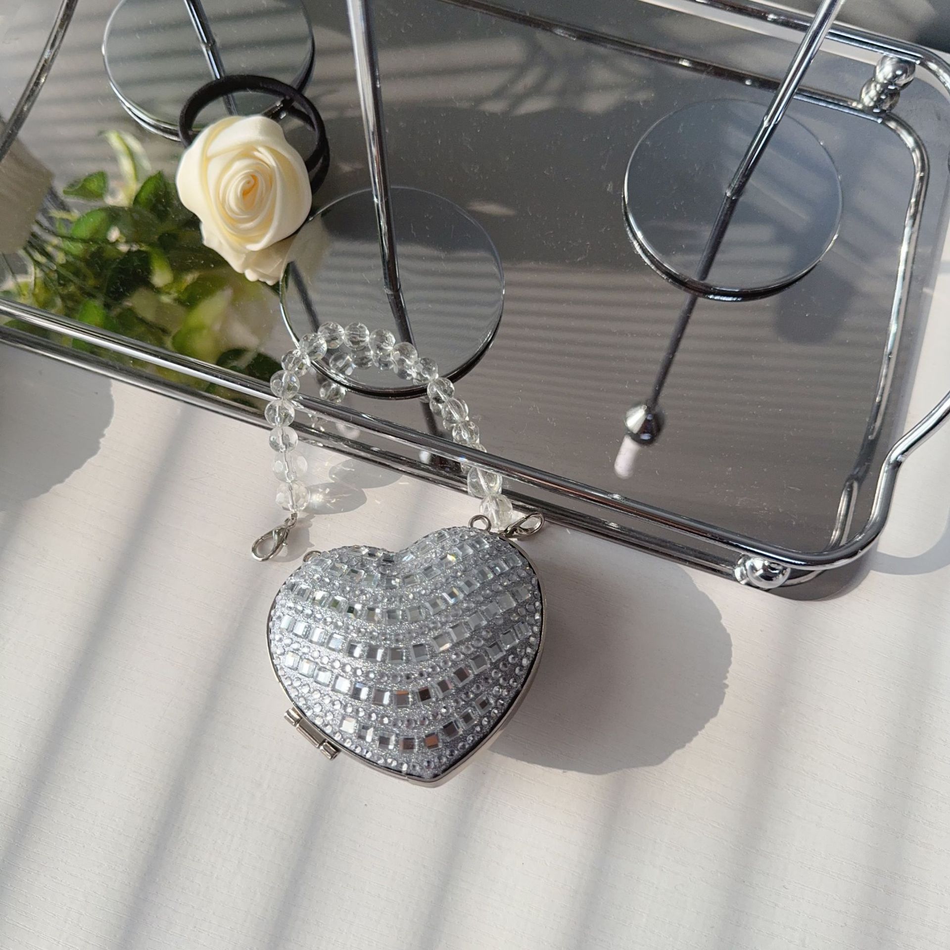 2025 High-end Fashion diamond-encrusted Full Diamond Evening Bag, Small, exquisite and shiny dress bag, Light luxury Dance Party Bag undefined