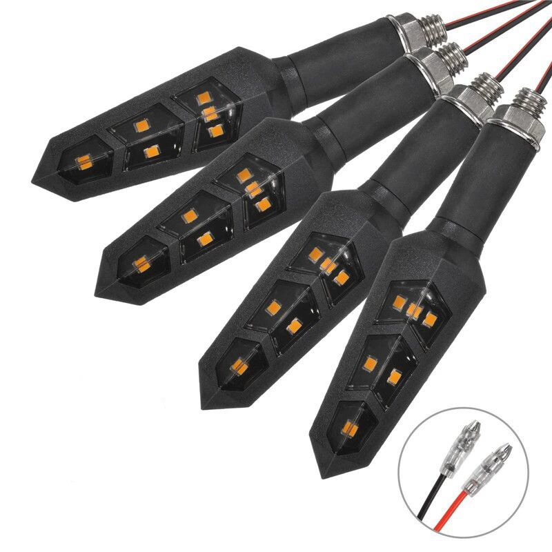 Мотоцикл поворотник Модификация аксессуары электромобиль скутер маленькая обезьянка горизонт светодиодный поворотник