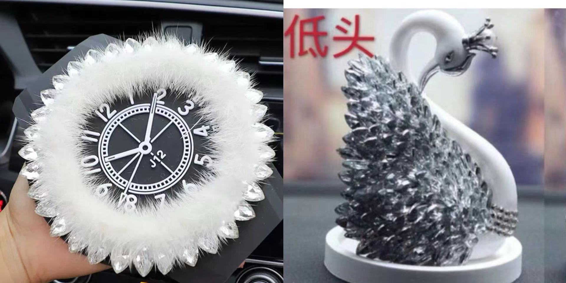 Artículo creativo de la chica del mar adornos de automóviles perfume encantador ángel perfume de automóvil perla base de diamante perfumado perdurable