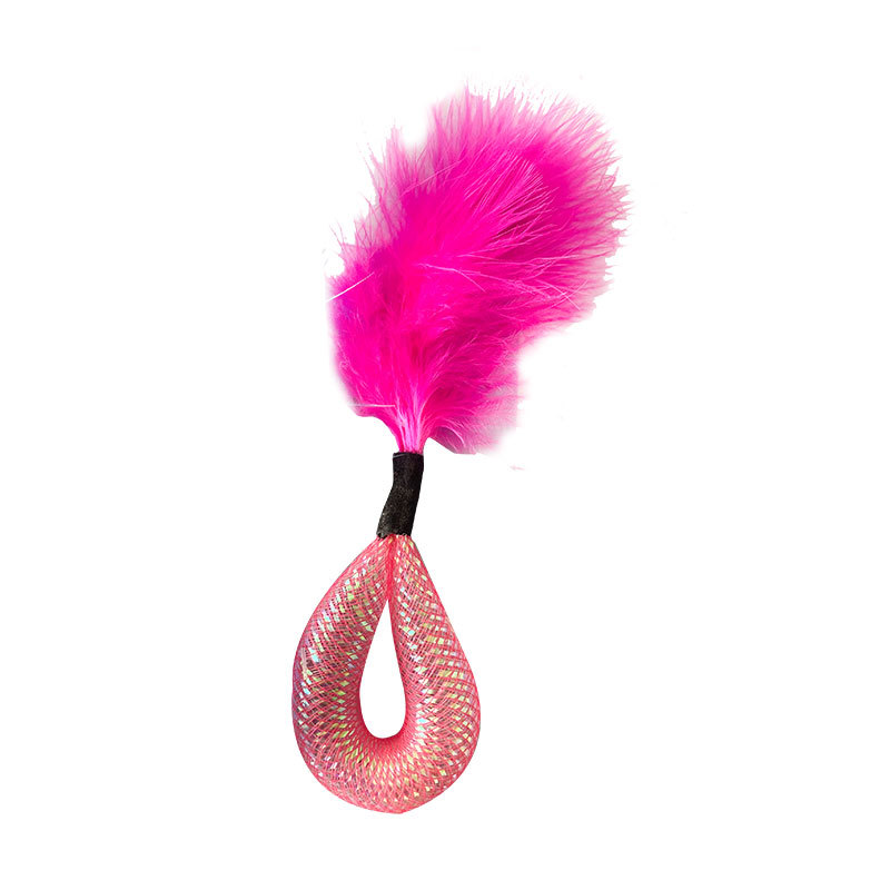 Juguete para gatos con plumas, interactivo