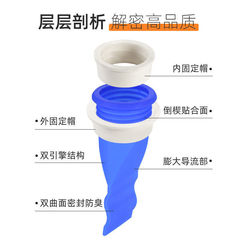 Silicone Drain Deodorizer Core Bathroom Sink Drain Round Shower Washing Machine Anti-Odor Cover Universal Inner Core Gadget