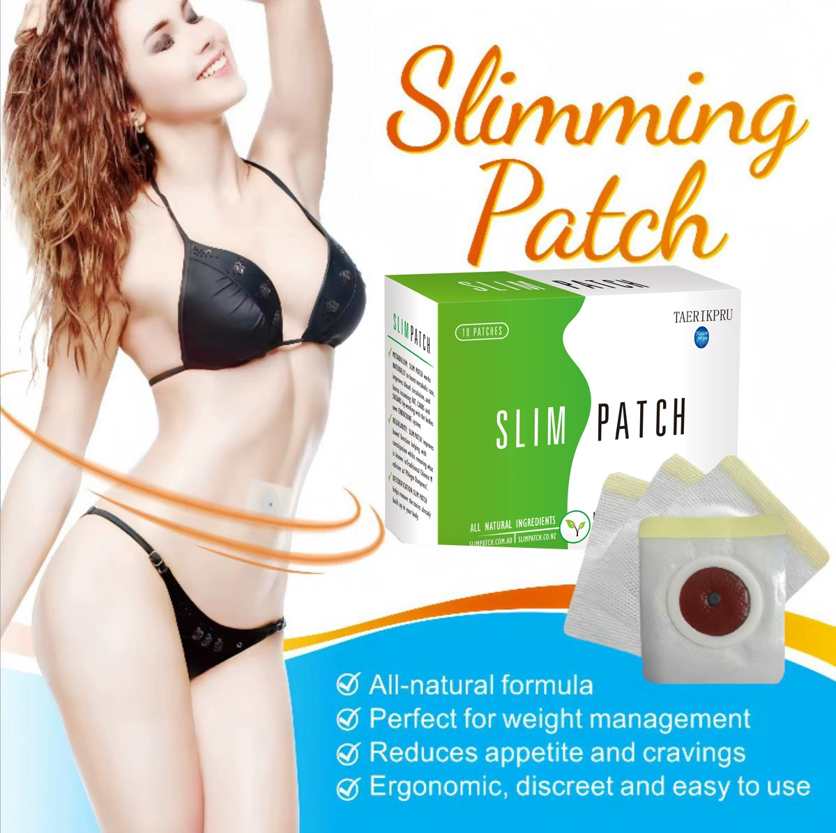 Внешняя торговля, трансграничная AliExpress Amazon, английская версия, пластырь для пупка, тонкий пластырь