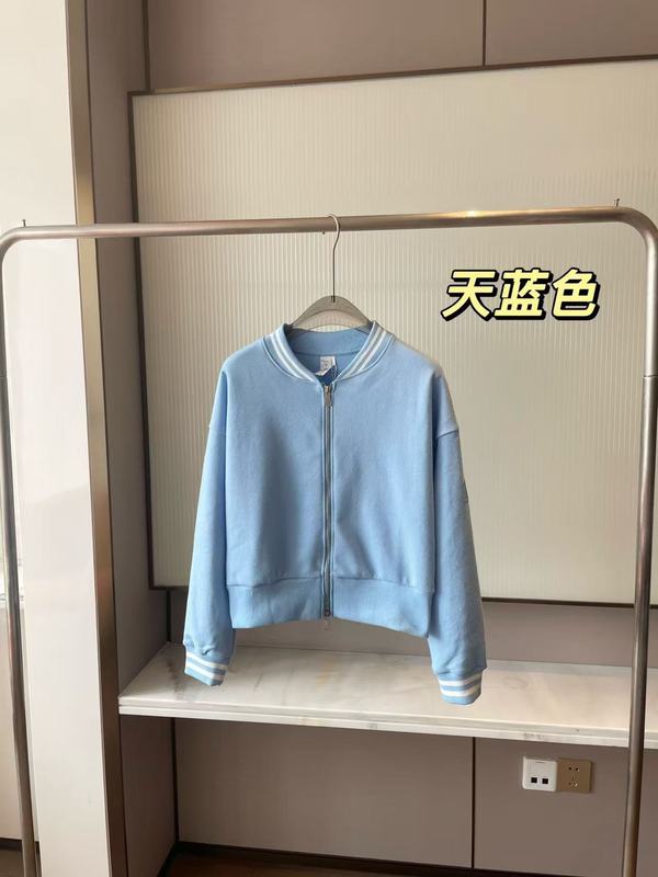 alo 25秋季新款撞色螺纹修饰设计修身显瘦减龄休闲棒球服夹克|undefined