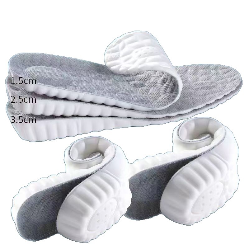 Plantilla de aumento de nubes para hombres y mujeres, transpirable, absorbente de sudor, desodorante, ejercicio, absorción de impactos, látex, plantilla de aumento interno