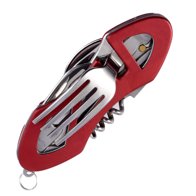 厂家生产多功能折叠户外小刀可拆式野营餐具 量大从优