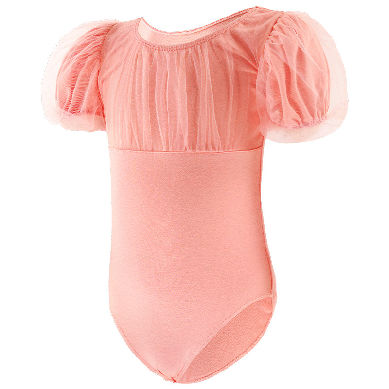 Ropa de baile niños niñas de manga corta verano chino danza burbuja manga práctica ropa de las Niñas Ropa de ballet