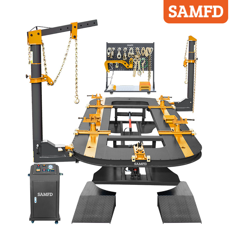 SAMFD instrumento de calibración de vigas de automóviles de alta eficiencia, fábrica de reparación de equipos de reparación de chapa metálica, fábrica de origen de reparación de depresión