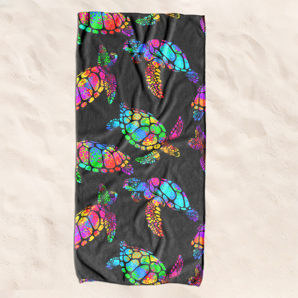 Toallas de playa transfronterizas para nadar toallas de baño de playa baño acondicionamiento físico para hombres y mujeres toallas de secado rápido convenientes