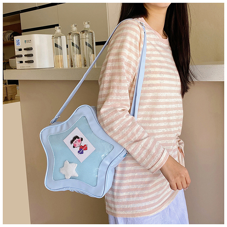 This year's popular color bags, 2025 new star bags, Japanese-style sweet single-shoulder bags, crossbody bags, women's bags, cross-border undefined