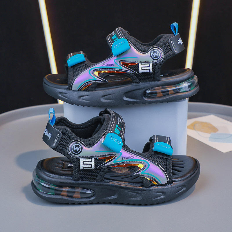 Sandalias para niños verano 2025 nuevos zapatos de playa para niños con dedos abiertos zapatos escolares para niños image 5