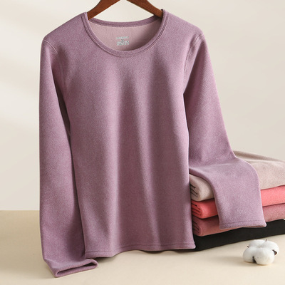 Autumn and winter new pattern Alpaca keep warm Underwear suit lady Autumn coat Long johns Plush thickening Warm clothing machining customized