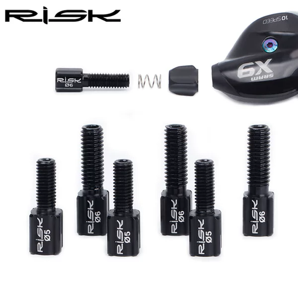 RISK conduit fine adjustment screw mountain road bike finger dial rear dial aluminum alloy variable speed brake adjustment screw
