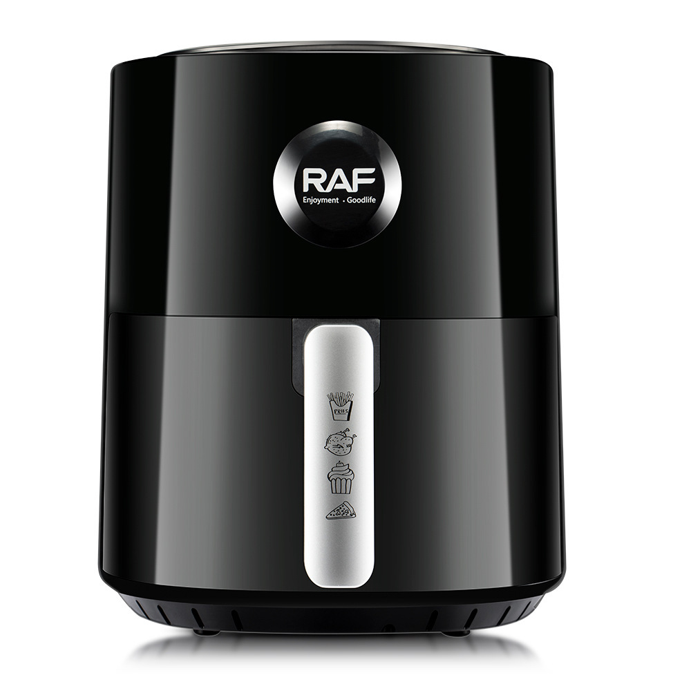 Freidora de aire 4L estándar europea RAF, pantalla táctil inteligente multifuncional para el hogar, sin aceite, sin humo, la freidora eléctrica se puede operar de forma remota