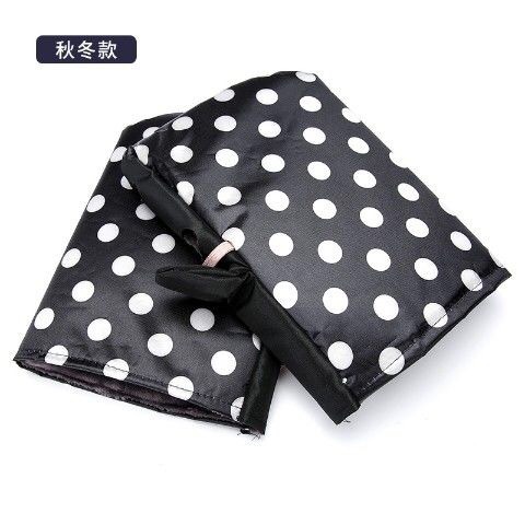 검은 흰색 점 (가을과 겨울 따뜻한면)