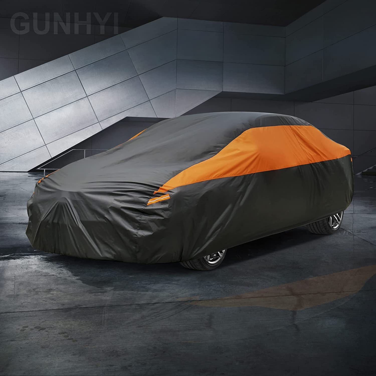 Cross-border special for car color matching dust cover car clothing sun protection snow proof rain proof contrast color car cover full cover