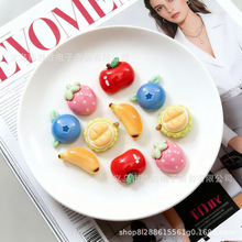 质感好颜色亮仿真水果饰品配件 diy手工材料 水蜜桃草莓萝卜樱桃