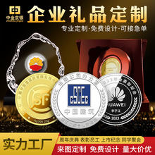 金银纪念币定制999纪念银币企业周年纪念章上市庆典奖章定制勋章