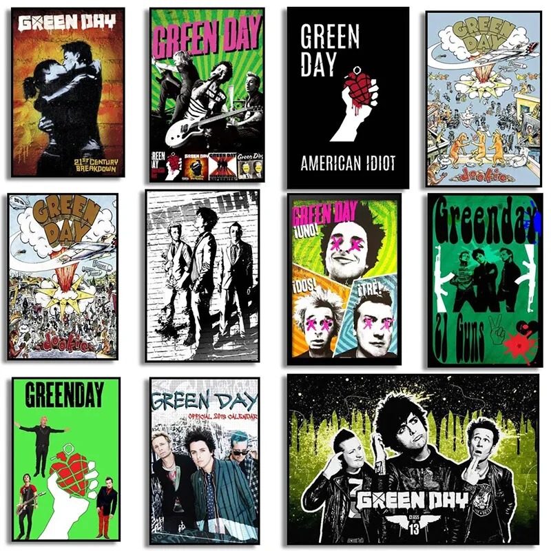 Green Day-Music Rock Band Poster Jit Dropshipping High-Definition Inkjet Poster Cross-Border E-Commerce Shopee Green Day-Music Rock Band Poster Jit Dropshipping High-Definition Inkjet Poster Cross-Border E-Commerce Shopee