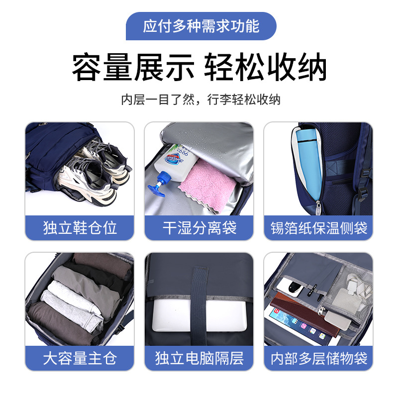 Mochila de gran capacidad unidireccional de negocios ocio viaje multifuncional de estudiantes mochila de negocios