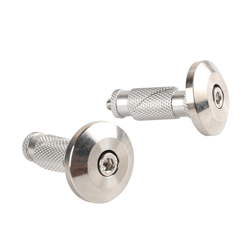 Off-Road Motorcycle Stainless Steel Handlebar End Caps Anti-Fall Protection Suitable for Ktm Husqvarna Hengjian Kewei Kaixi
