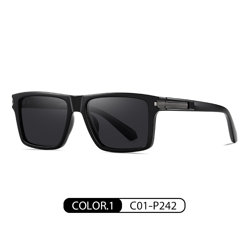 Nuevas gafas de sol polarizadas transfronterizas de color casual clásico europeo y americano gafas de sol de conducción de los hombres gafas de sol de conducción al por mayor