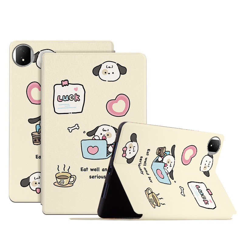For Glory MagicPad 2 12.3 inch Painted Flat Leather Case Cute Cartoon Painted Leather Case