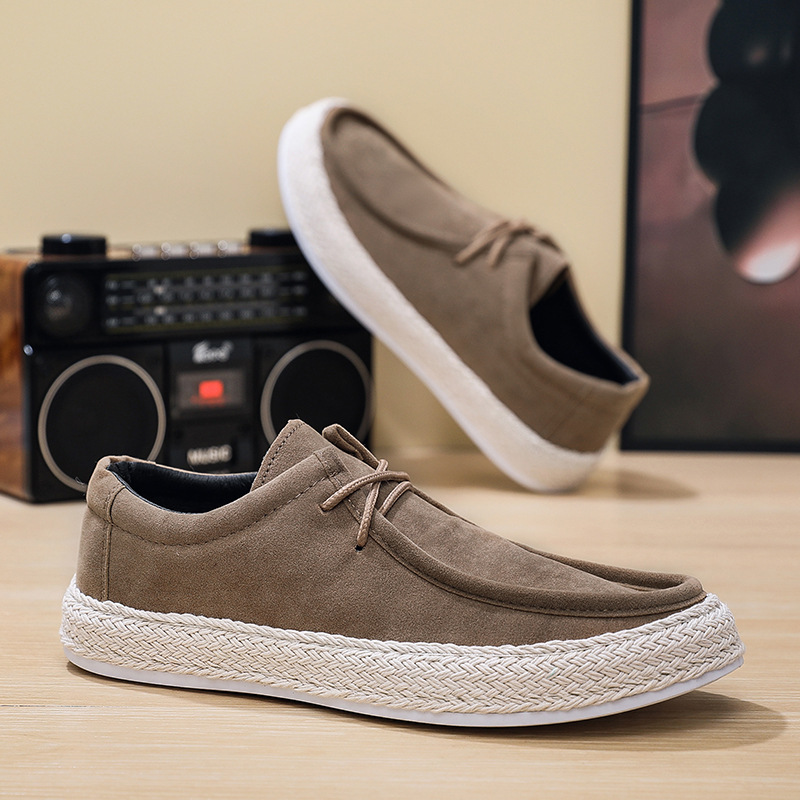Men's Casual Shoes, Fashionable and Versatile Summer Style, Lightweight Soft-Soled Casual Shoes, Men's Handmade Cloth Shoes, Low-Cut Sneakers for Men