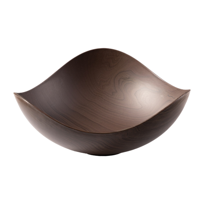 Nuevo plato de frutas de madera, plato de refrigerio casero, plato de mesa, plato de basura, plato de bocadillos, plato de bocadillos de alta calidad, lujo ligero image 5