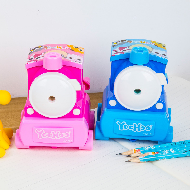 5103 Locomotora Escuela primaria Aprendizaje Papelería Sacapuntas Graduación de la escuela primaria Regalo Sacapuntas Sacapuntas Cortador grande Sacapuntas