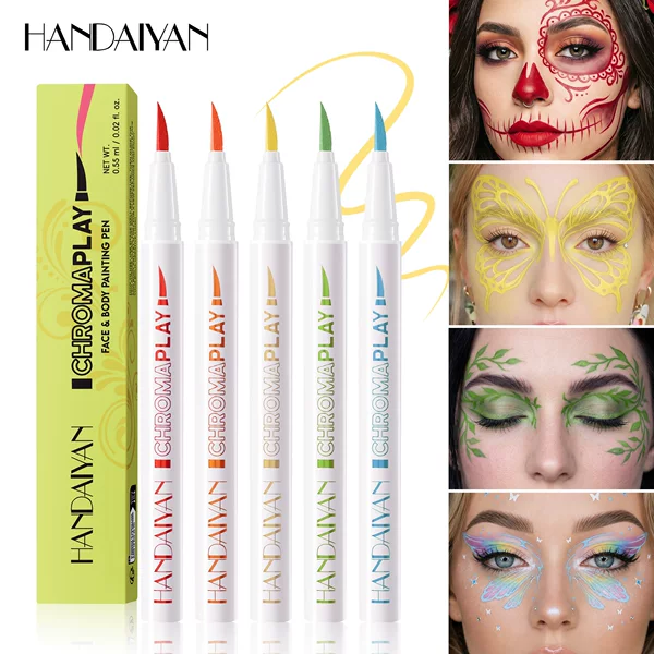 HANDAIYAN 8-color makeup painting pen multi-use waterproof quick-dry painting pen cross-border makeup wholesale
